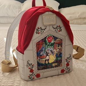 Loungefly Red and White Disney Backpack